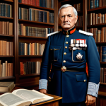 **

"A distinguished military reformer, Scharnhorst or Gneisenau, in a modest Prussian military uniform, standing in a library surrounded by books, fully clothed, appropriate attire, safe for work, perfect anatomy, natural proportions, oil painting, high quality, professional, family-friendly."

**